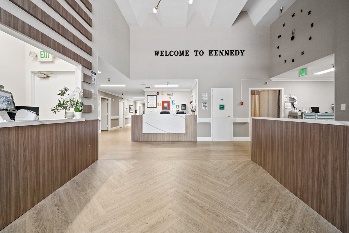 Front entry at the Kennedy Care facility